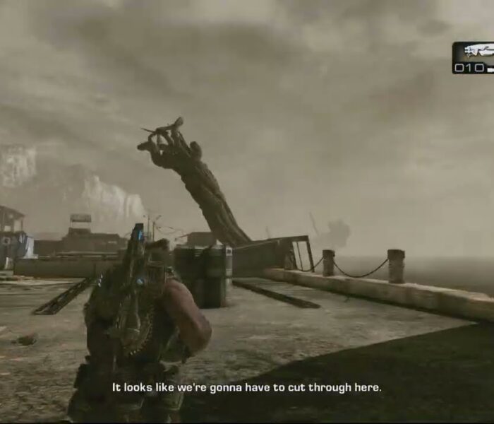 Gears of War 3 – Act 1: Hanover: Get To Cougar’s Stadium: Lambent Locust Docks Combat Gameplay