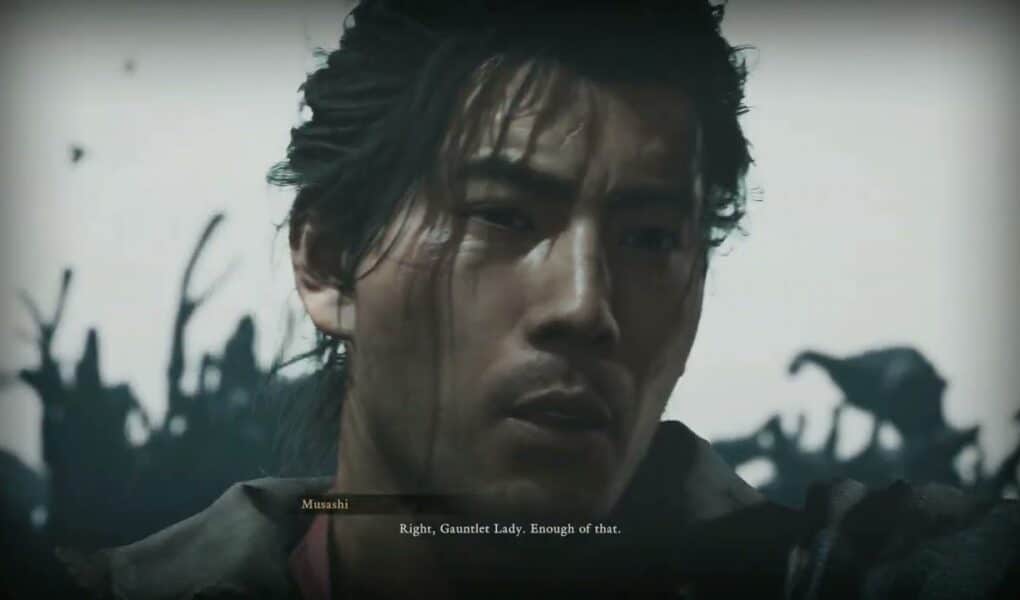 Onimusha: Way of The Warrior DEMO – Miyamoto Musashi Drak Mass Absorbed “Gauntlet Lady” Cutscene