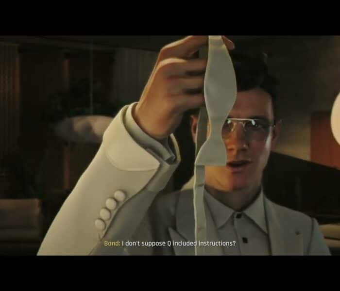 007 First Light – Time To Die: Suit Up: Q Teaches James Bond How To Tie a Bowtie | QTE Sequence