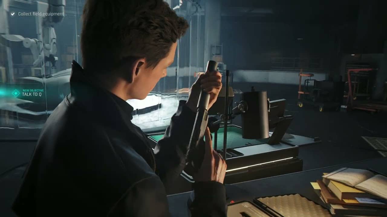 007 First Light – Going Old School: Going Dark: Q Lab: Pick Up Suppressed Pistol | Gadget Loadout