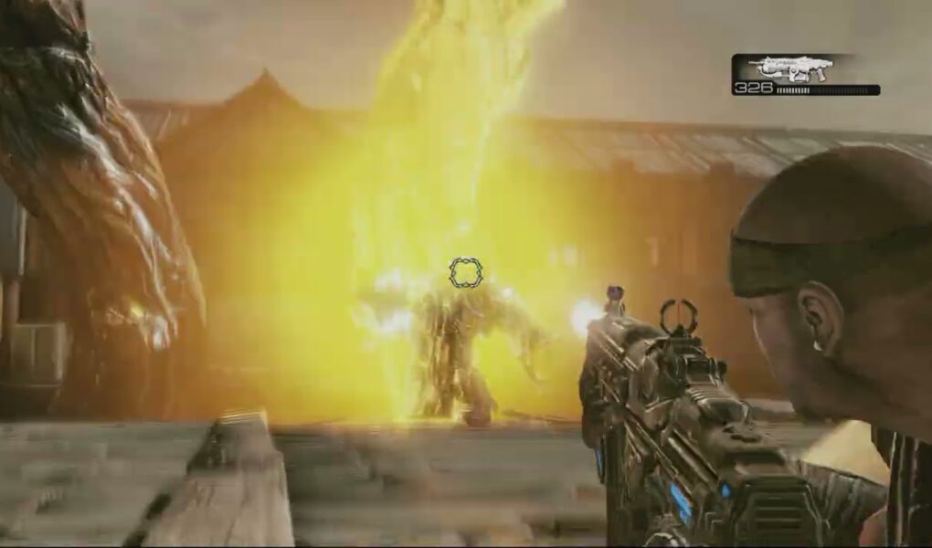 Gears of War 3 – Act 1: Hanover: “Any Wire Cutters?” Cutscene | Slay Lambent Locust at Stadium