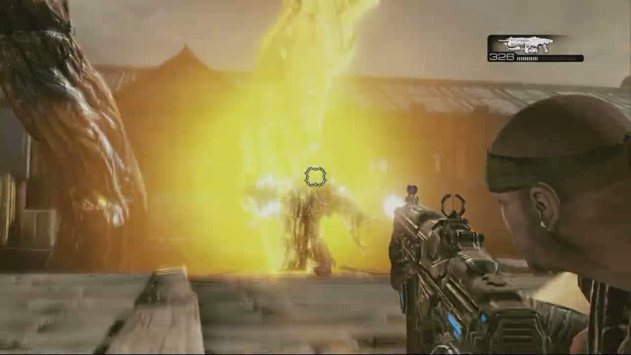 Gears of War 3 – Act 1: Hanover: “Any Wire Cutters?” Cutscene | Slay Lambent Locust at Stadium