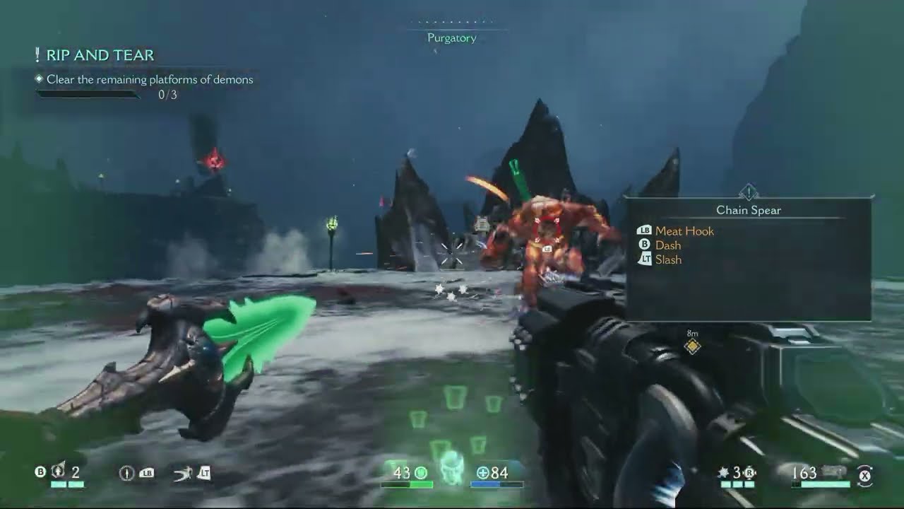 Doom: The Dark Ages Revelations – Rip And Tear: Purgatory: Chain Spear Slash, Dash, Parry Tutorials
