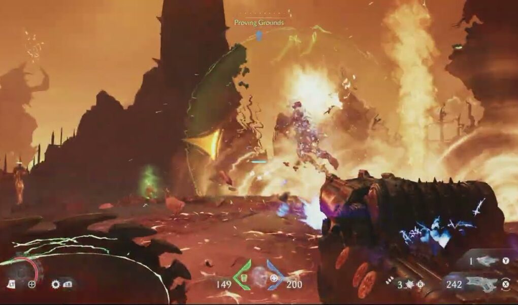 Doom: The Dark Ages Revelations – Proving Grounds: Collect Blue Skulls 2/2 | Obtain The Skull Key