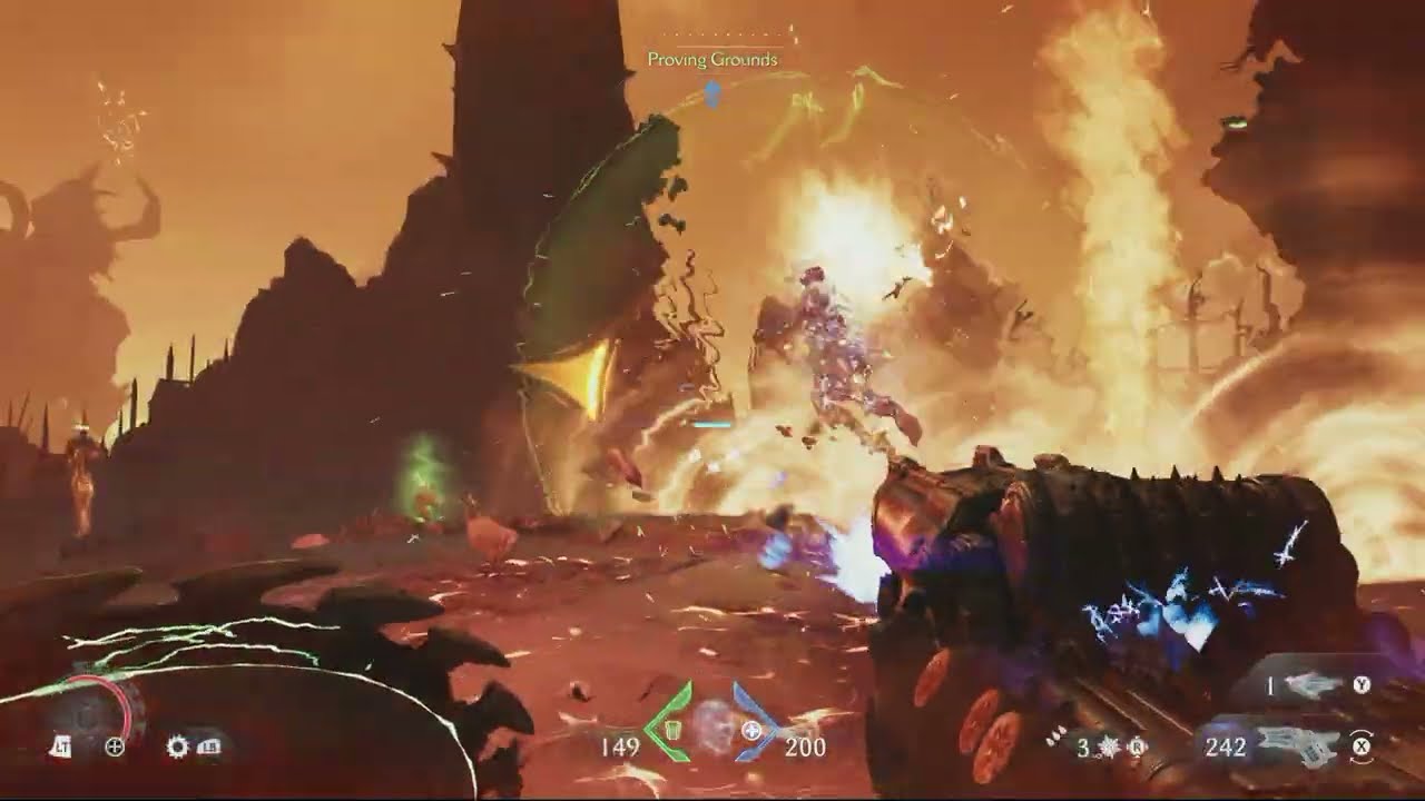 Doom: The Dark Ages Revelations – Proving Grounds: Collect Blue Skulls 2/2 | Obtain The Skull Key