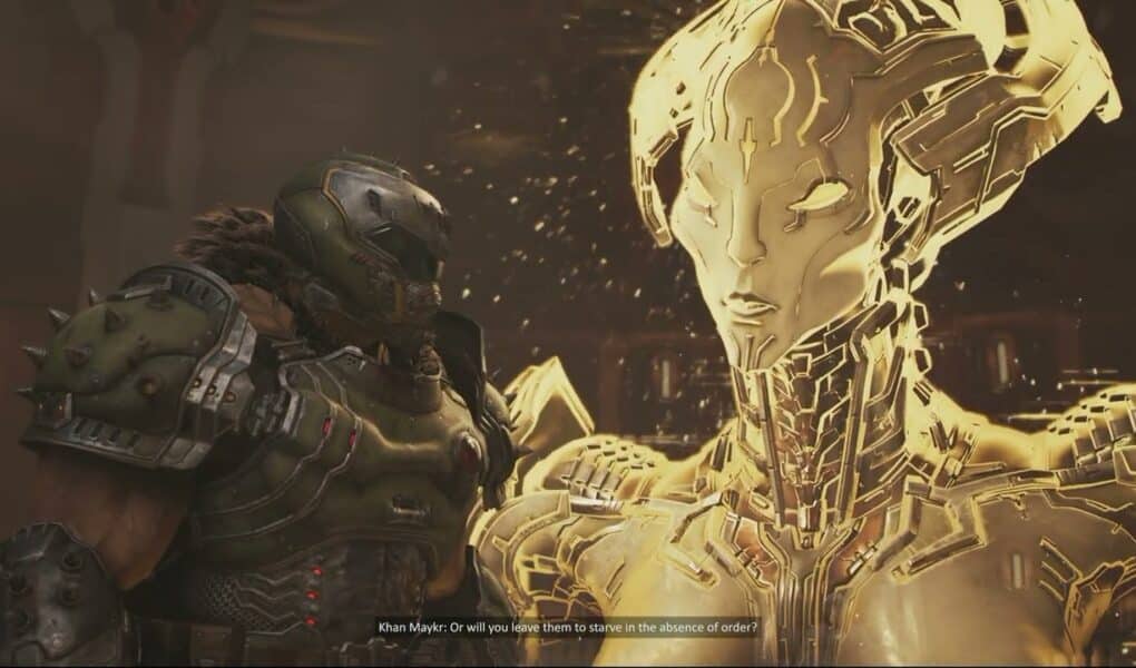 Doom: The Dark Ages Revelations – Slayer’s Ship: Commander Thira’s Message | Khan Mayker Cutscene
