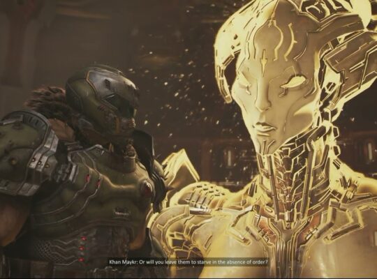 Doom: The Dark Ages Revelations – Slayer’s Ship: Commander Thira’s Message | Khan Mayker Cutscene