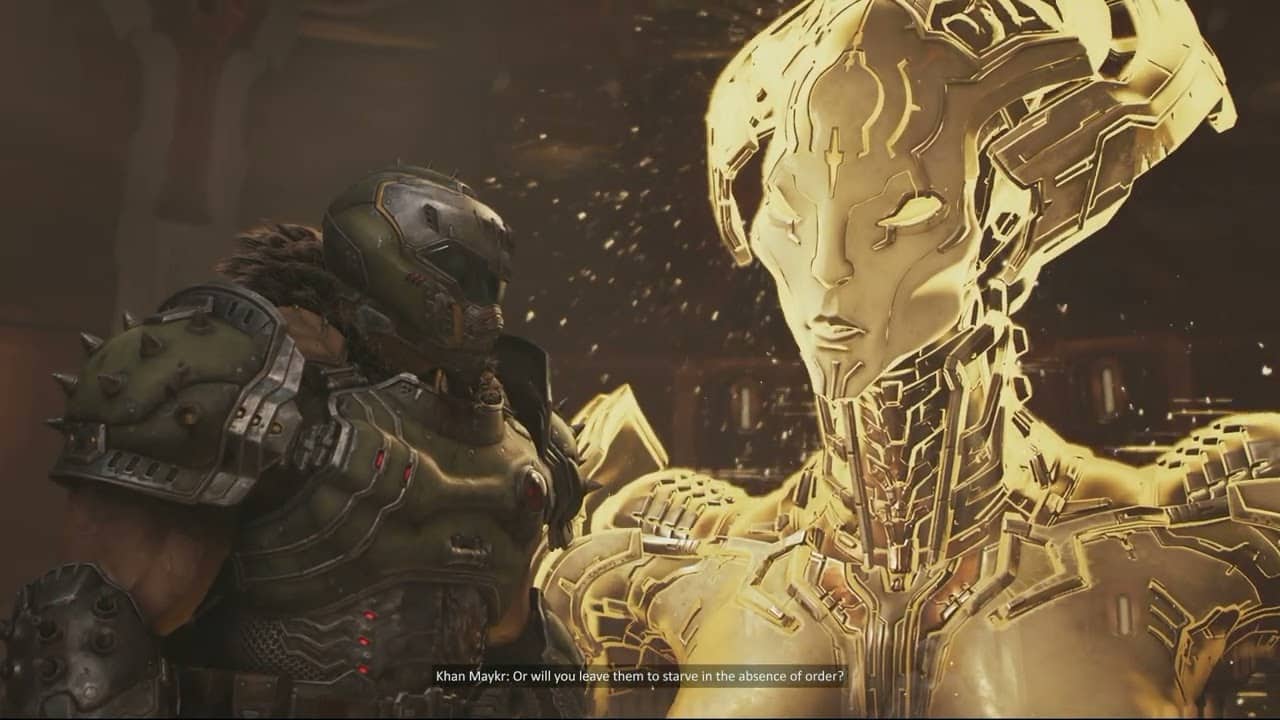 Doom: The Dark Ages Revelations – Slayer’s Ship: Commander Thira’s Message | Khan Mayker Cutscene