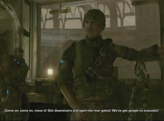 Gears of War 3 – Act 1 Chapter 5 MVP: Talk To The Leader of The Hanover Stranded Cutscene