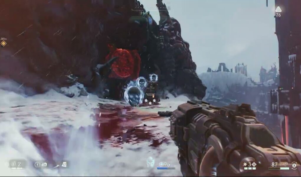 Doom: The Dark Ages Revelations – Hell’s Core: Activate Tower | Use Blue Skulls | Chain Spear Puzzle