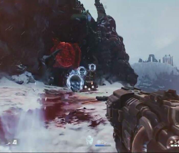 Doom: The Dark Ages Revelations – Hell’s Core: Activate Tower | Use Blue Skulls | Chain Spear Puzzle