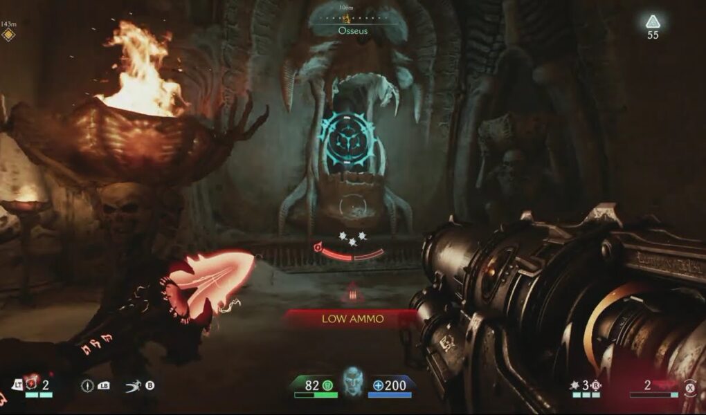 Doom: The Dark Ages Revelations – Osseus: Blue Skull Key Found | Slay Warlock, Pinky Rider Demons