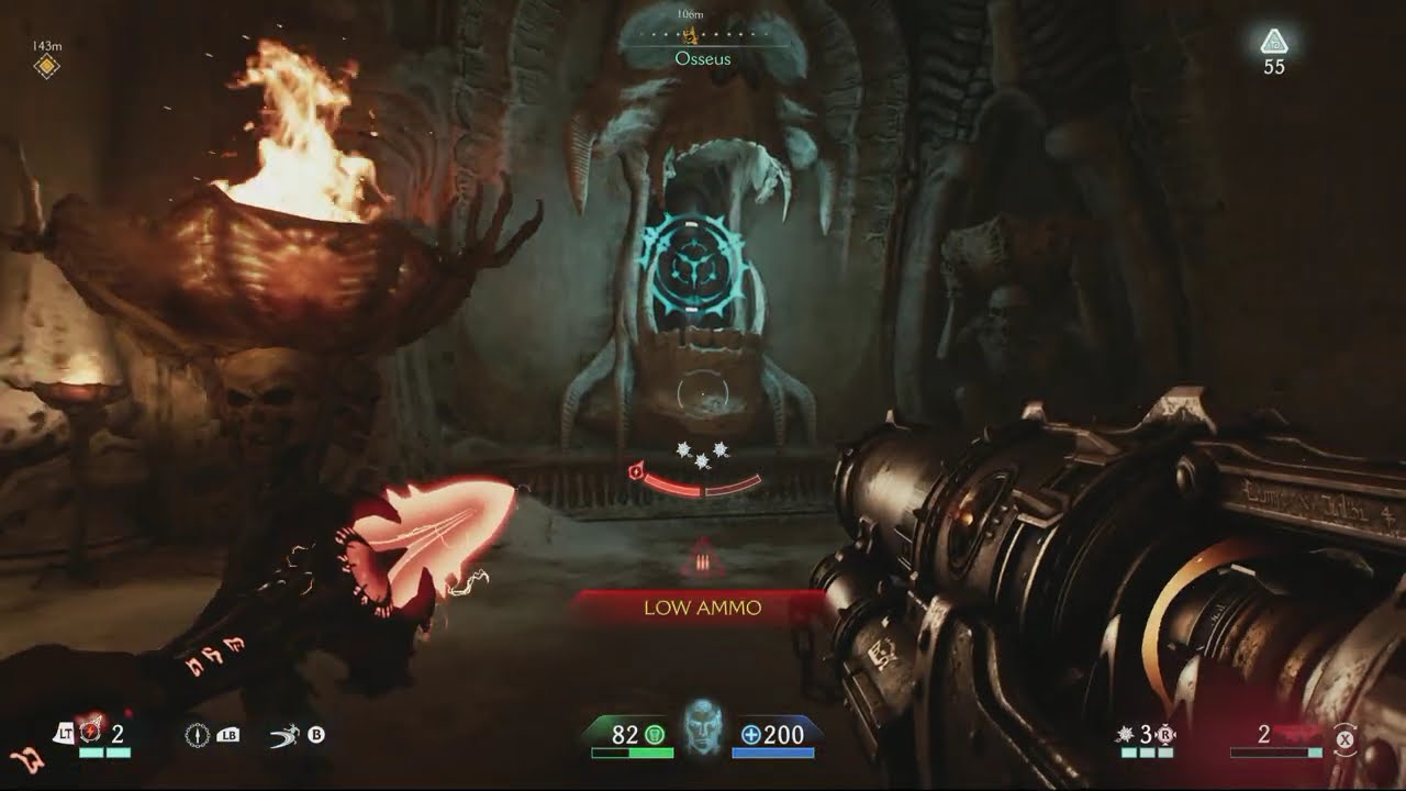 Doom: The Dark Ages Revelations – Osseus: Blue Skull Key Found | Slay Warlock, Pinky Rider Demons