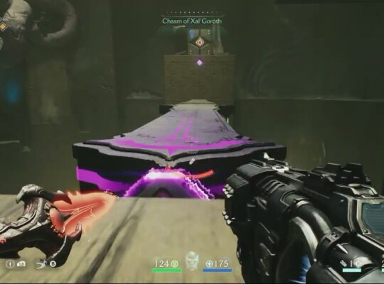 Doom: The Dark Ages Revelations – Chasm of Xal’ Goroth: Power Core Room #2 Puzzle (Pillars, Block)