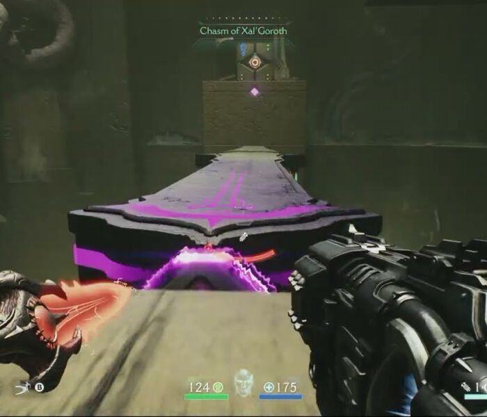 Doom: The Dark Ages Revelations – Chasm of Xal’ Goroth: Power Core Room #2 Puzzle (Pillars, Block)