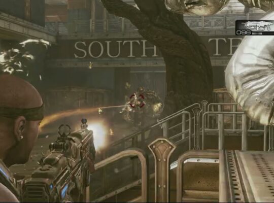Gears of War 3 – Act 1 Chapter 5 MVP: Choose Upper Level | Clear The Stadium Concourse Gameplay