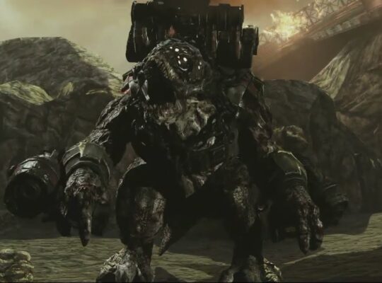 Gears of War 3 – Act 2: Defend Against Attacking Locust Destroy The Savage Brumak Gameplay