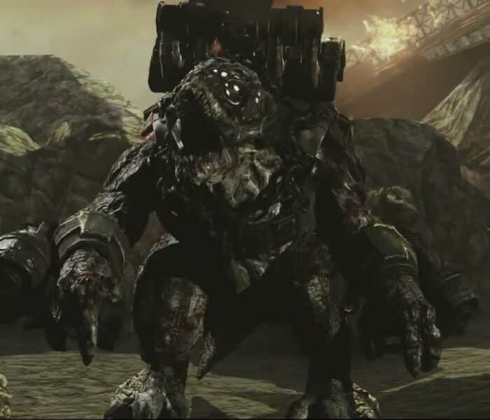 Gears of War 3 – Act 2: Defend Against Attacking Locust Destroy The Savage Brumak Gameplay