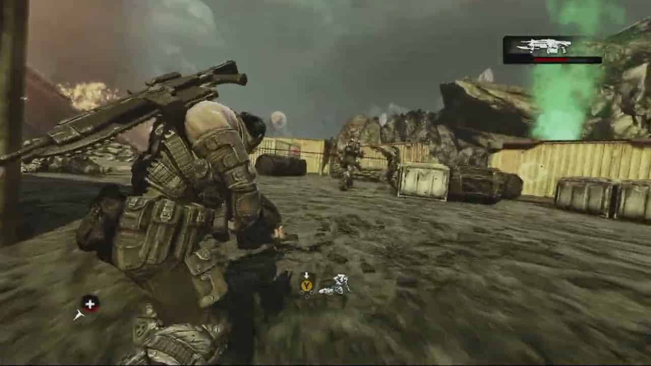 Gears of War 3 – Act 2 Chapter 1 Shipwreck: Regroup with Anya and Jace | Slay Savage Locusts