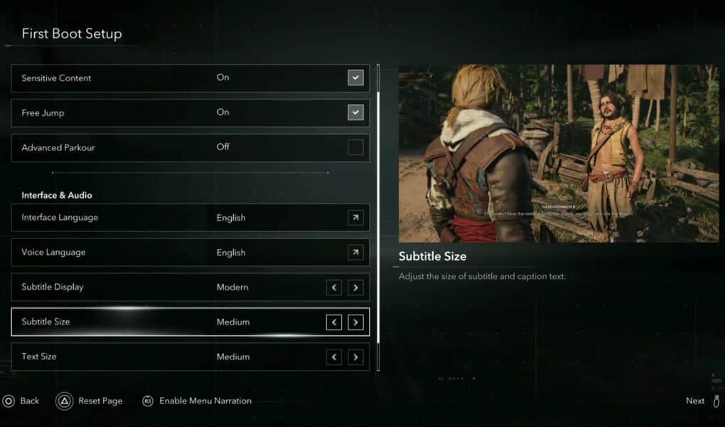 Assassin’s Creed Black Flag Resynched – Initial Set Up: Image Calibration | Accessibility Presets