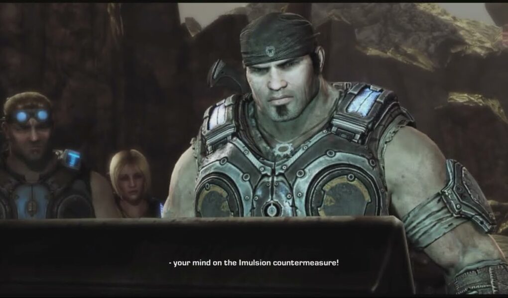 Gears of War 3 – Act 2: Marcus Watches Adam Fenix’s Data Disk “Prescott Abducted Me” Cutscene