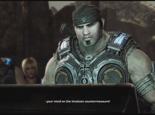 Gears of War 3 – Act 2: Marcus Watches Adam Fenix’s Data Disk “Prescott Abducted Me” Cutscene
