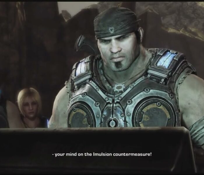 Gears of War 3 – Act 2: Marcus Watches Adam Fenix’s Data Disk “Prescott Abducted Me” Cutscene