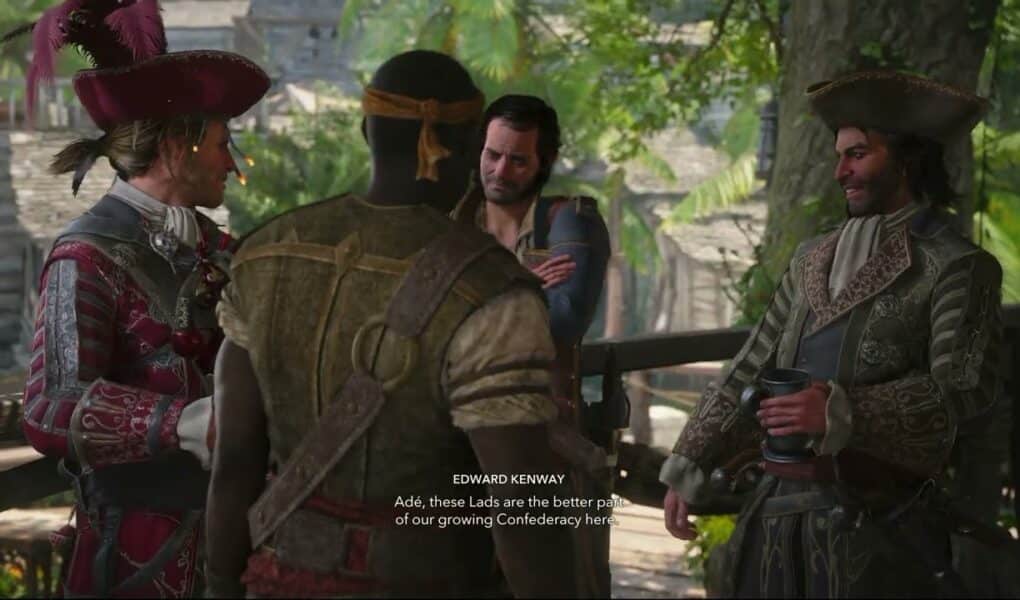 Assassin’s Creed Black Flag Resynced – Now Hiring: Old Avery: Bonny, Benjamin, Ed, Kidd Cutscene