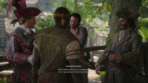 Assassin’s Creed Black Flag Resynced – Now Hiring: Old Avery: Bonny, Benjamin, Ed, Kidd Cutscene