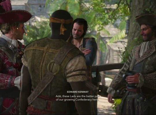 Assassin’s Creed Black Flag Resynced – Now Hiring: Old Avery: Bonny, Benjamin, Ed, Kidd Cutscene