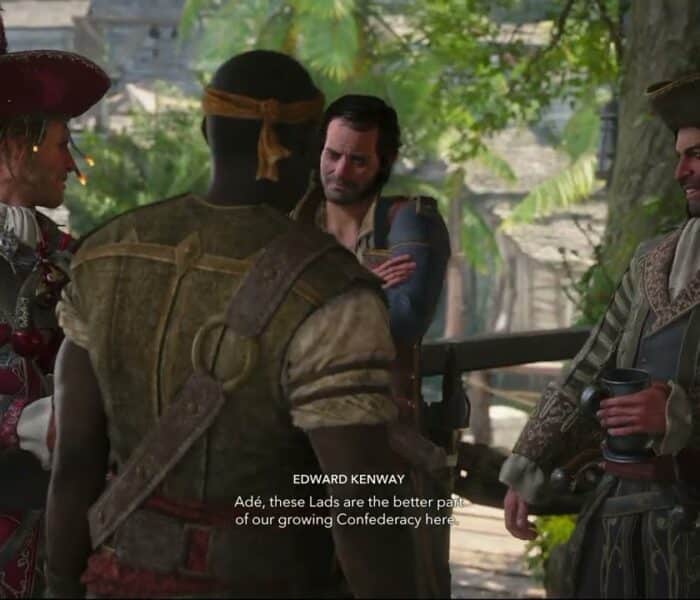 Assassin’s Creed Black Flag Resynced – Now Hiring: Old Avery: Bonny, Benjamin, Ed, Kidd Cutscene