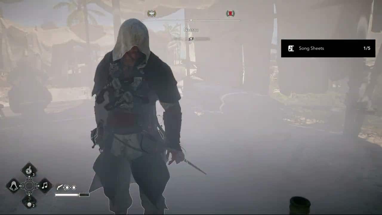 Assassin’s Creed Black Flag Resynced – Nassau Fort: Collect Song Sheet “Stormalong John”