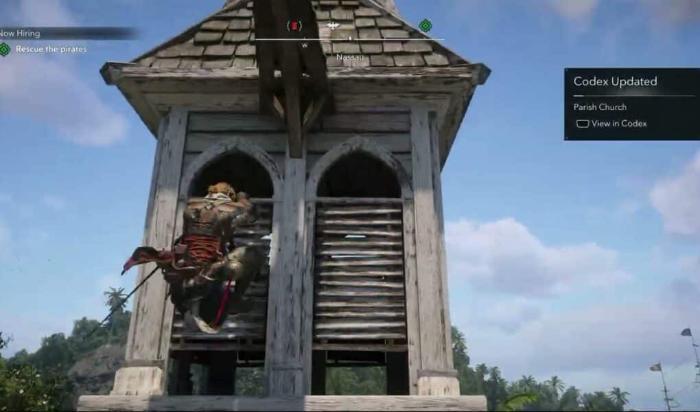 Assassin’s Creed Black Flag Resynced – Now Hiring: Nassau: Synchronize Parrish Church Viewpoint