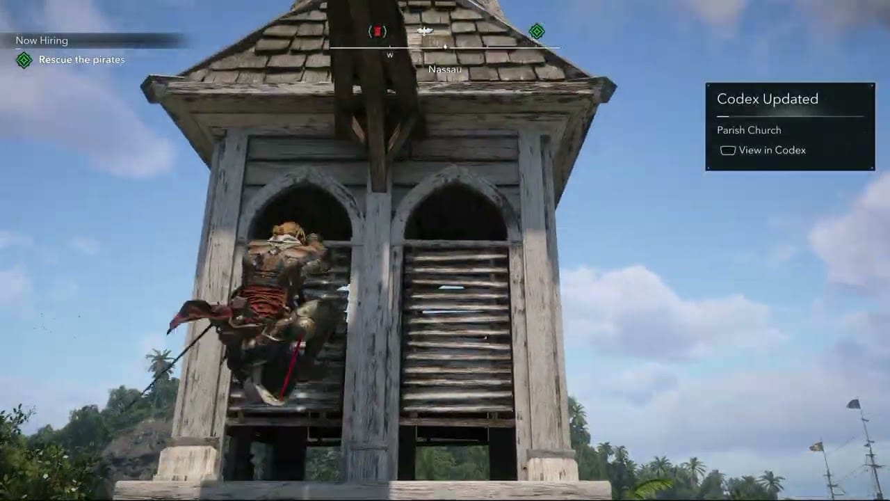Assassin’s Creed Black Flag Resynced – Now Hiring: Nassau: Synchronize Parrish Church Viewpoint