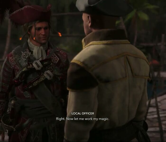 Assassin’s Creed Black Flag Resynced – Raise The Black Flag: Sail To Salt Key: Bribe Local Officer