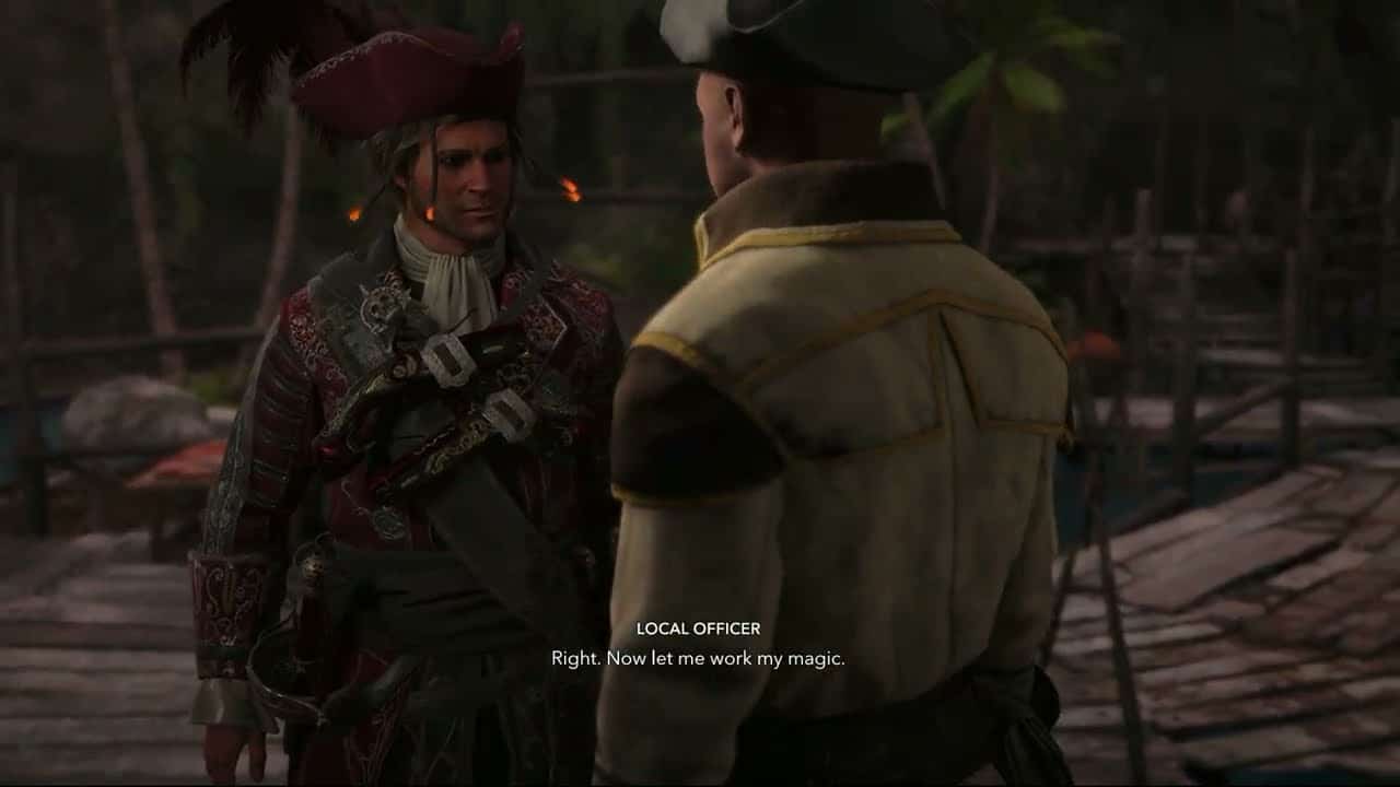 Assassin’s Creed Black Flag Resynced – Raise The Black Flag: Sail To Salt Key: Bribe Local Officer