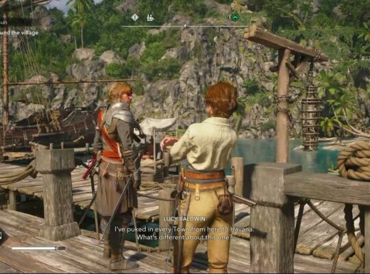 Assassin’s Creed Black Flag Resynced – The One With The Gun: Show Lucy Around The Village Gameplay
