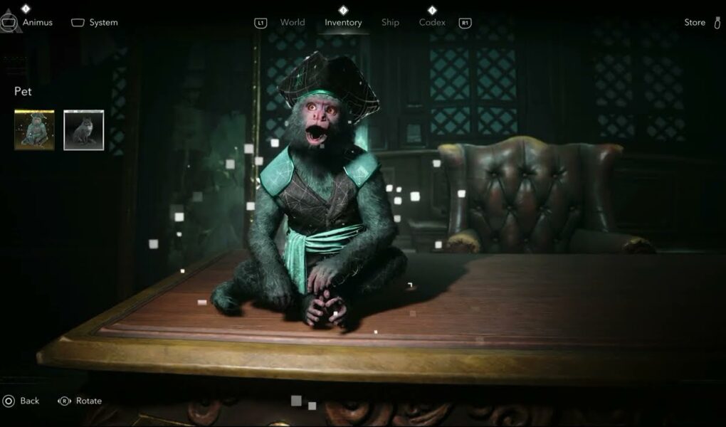 Assassin’s Creed Black Flag Resynced – Sequence 4: Dark Animus Familiar Legendary Pet In Jackdaw