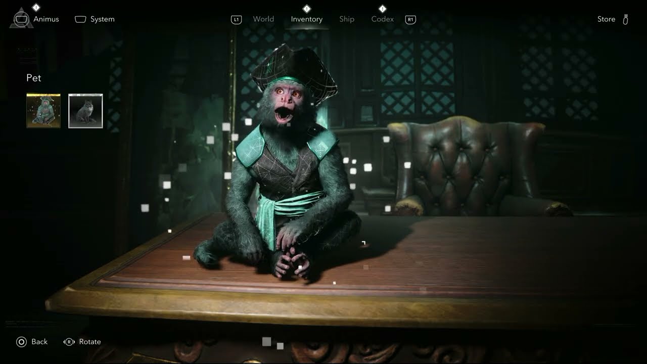 Assassin’s Creed Black Flag Resynced – Sequence 4: Dark Animus Familiar Legendary Pet In Jackdaw