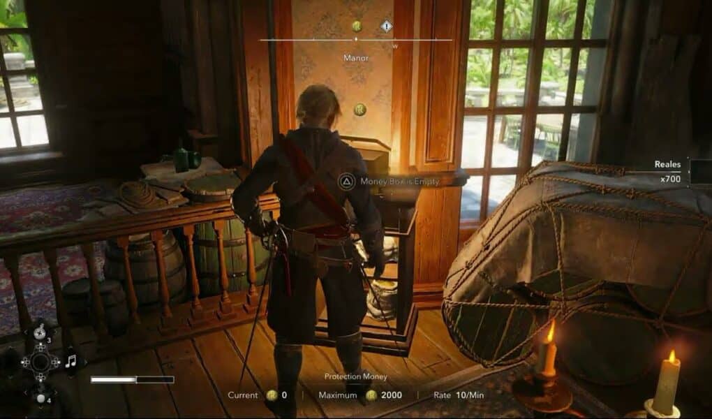 Assassin’s Creed Black Flag Resynced – Manor: “A Deal Is a Deal” Trade | Place Ships, Pistols, Sword