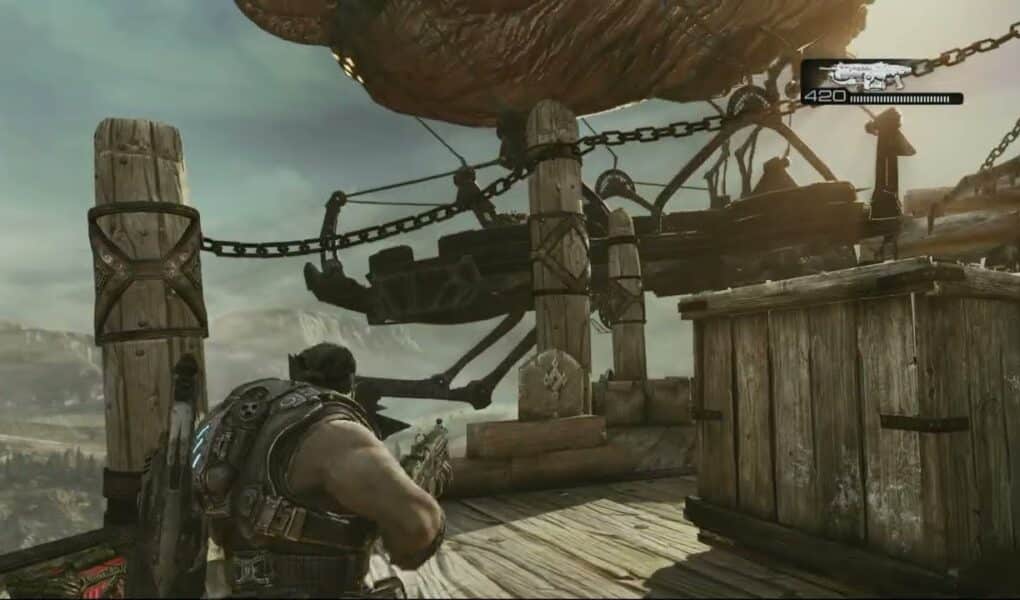 Gears of War 3 – Act 2: Get To The Gas Barge Landing Platform | Slay The Queen’s Guards
