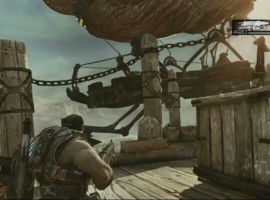 Gears of War 3 – Act 2: Get To The Gas Barge Landing Platform | Slay The Queen’s Guards