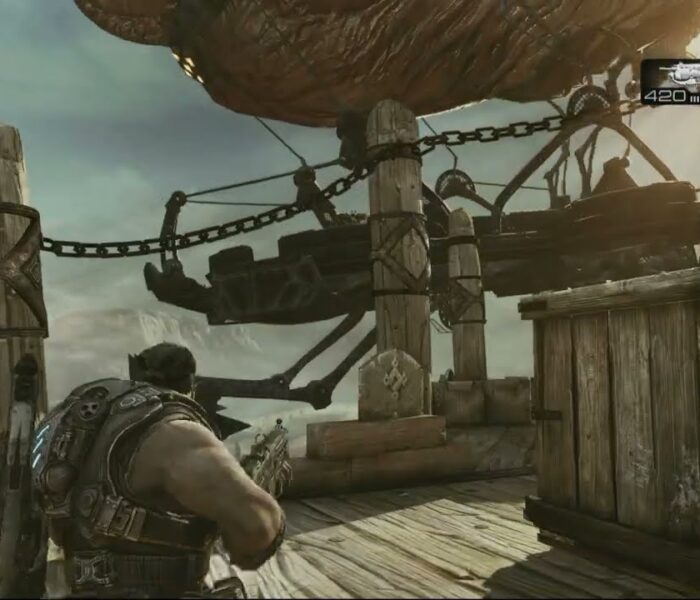 Gears of War 3 – Act 2: Get To The Gas Barge Landing Platform | Slay The Queen’s Guards