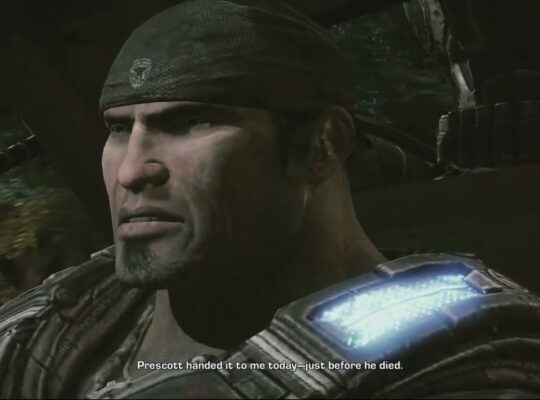 Gears of War 3 – Act 3: Talk To Hoffman On Way To Anvil Gate “Key To Prescott’s Data Disc” Cutscene