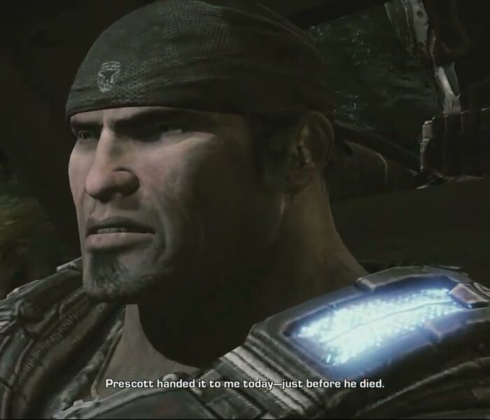 Gears of War 3 – Act 3: Talk To Hoffman On Way To Anvil Gate “Key To Prescott’s Data Disc” Cutscene