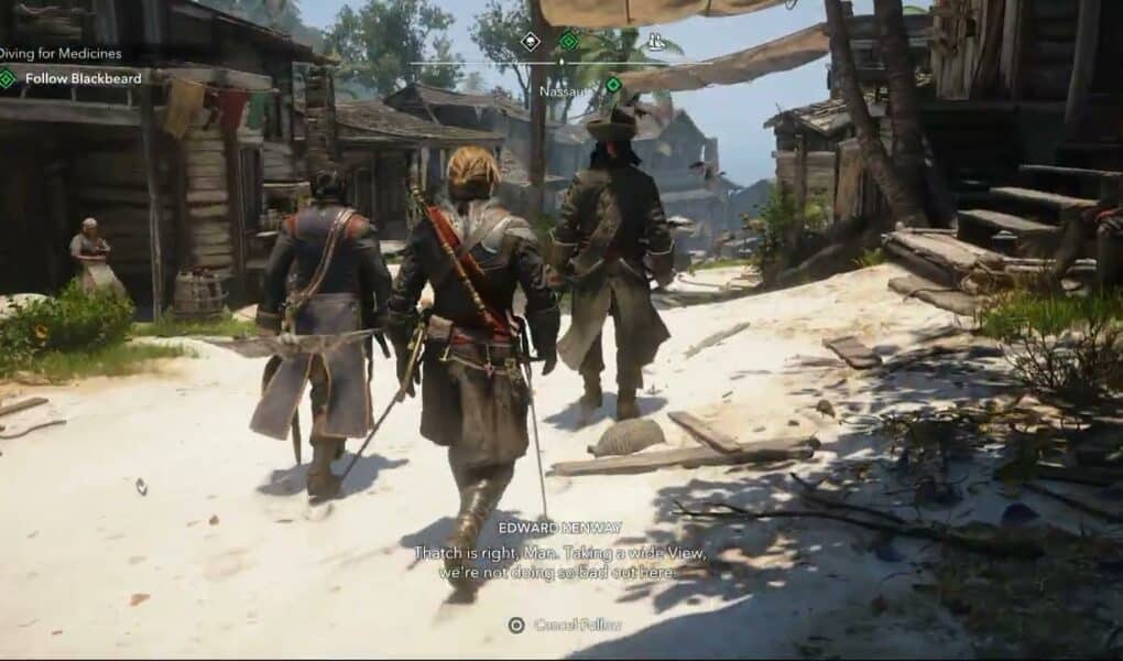 Assassin’s Creed Black Flag Resynced – Diving For Medicine: Follow Blackbeard: Hornigold Argue