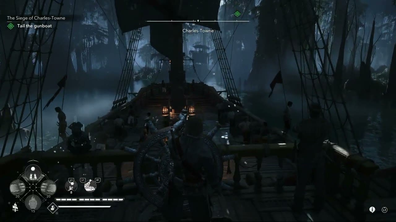 Assassin’s Creed Black Flag Resynced – The Siege of Charles Town: Tail The Gunboat and Officer Ryder
