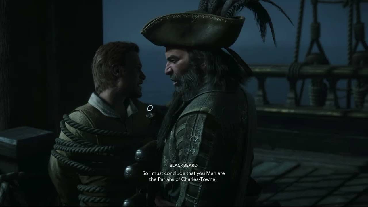 Assassin’s Creed Black Flag Resynced – The Siege of Charles Town: Stede Prizes Friendship Cutscene