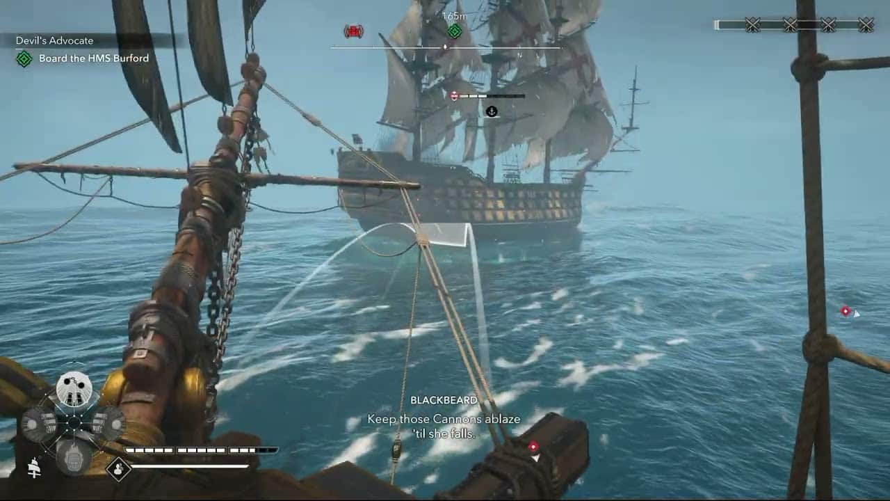 Assassin’s Creed Black Flag Resynced – Devil’s Advocate: Board The HMS Burford | Ram Cutscene