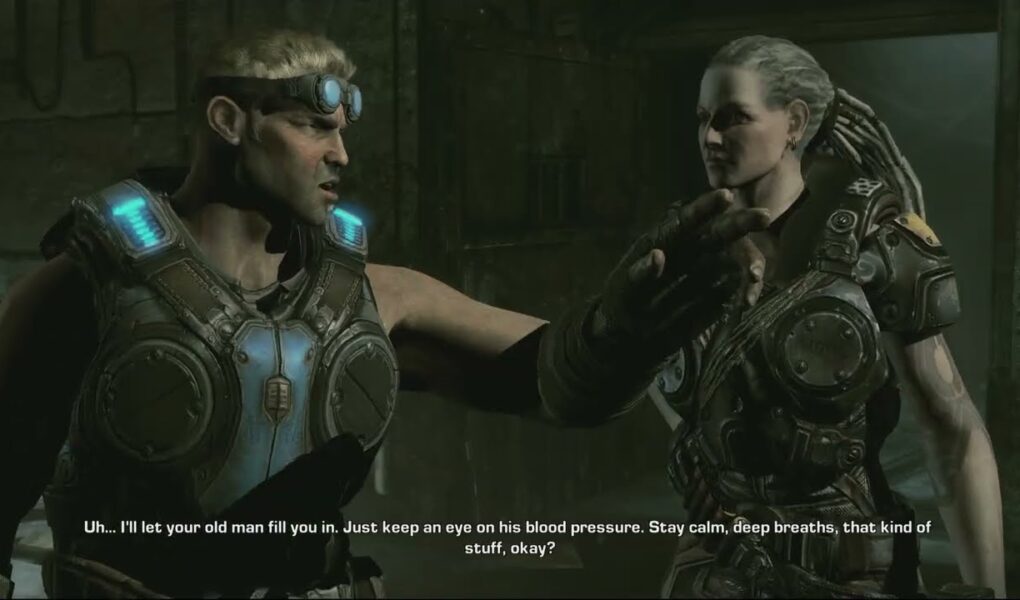 Gears of War 3 – Act 3: Hoffman Gives Marcus Data Disk | Bernadette Mataki Talks with Baird Cutscene